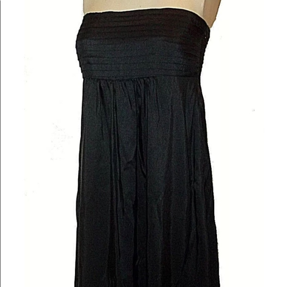 Banana Republic Little Black Dress Silk Strapless